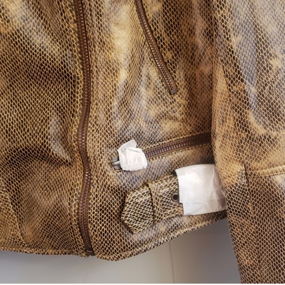 FREE PEOPLE SNAKE FÉNIX FAUX-LEATHER JACKET - Picture 11 of 12